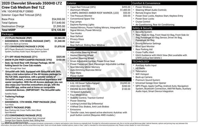 Used 2020 CAJUN RED TINTCOAT Chevrolet LTZ image 5