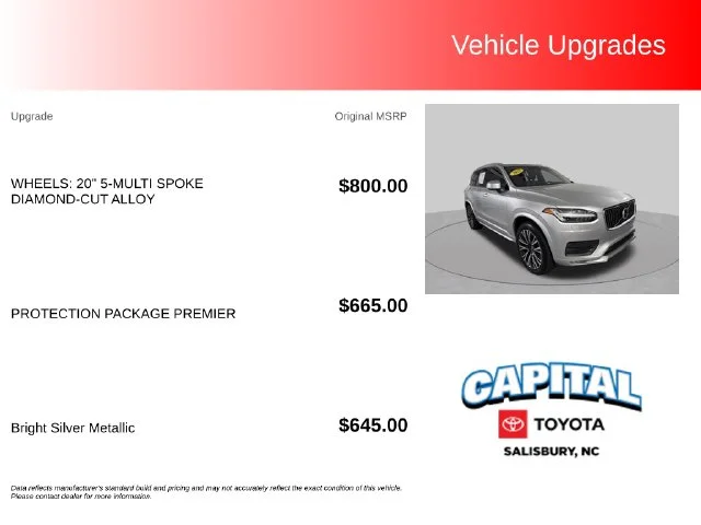 Used 2020 Silver Volvo T6 Momentum image 2