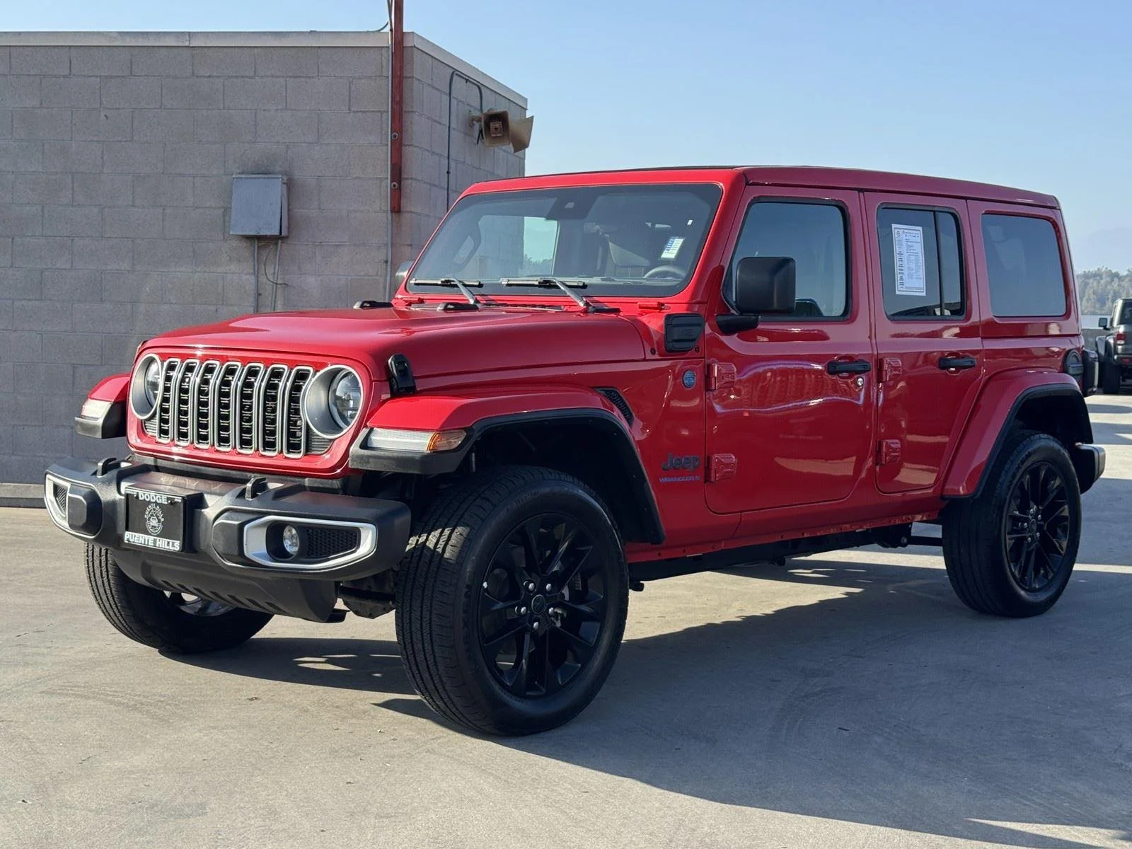 Certified Used 2025 Firecracker Red Clearcoat Jeep Sahara image 4