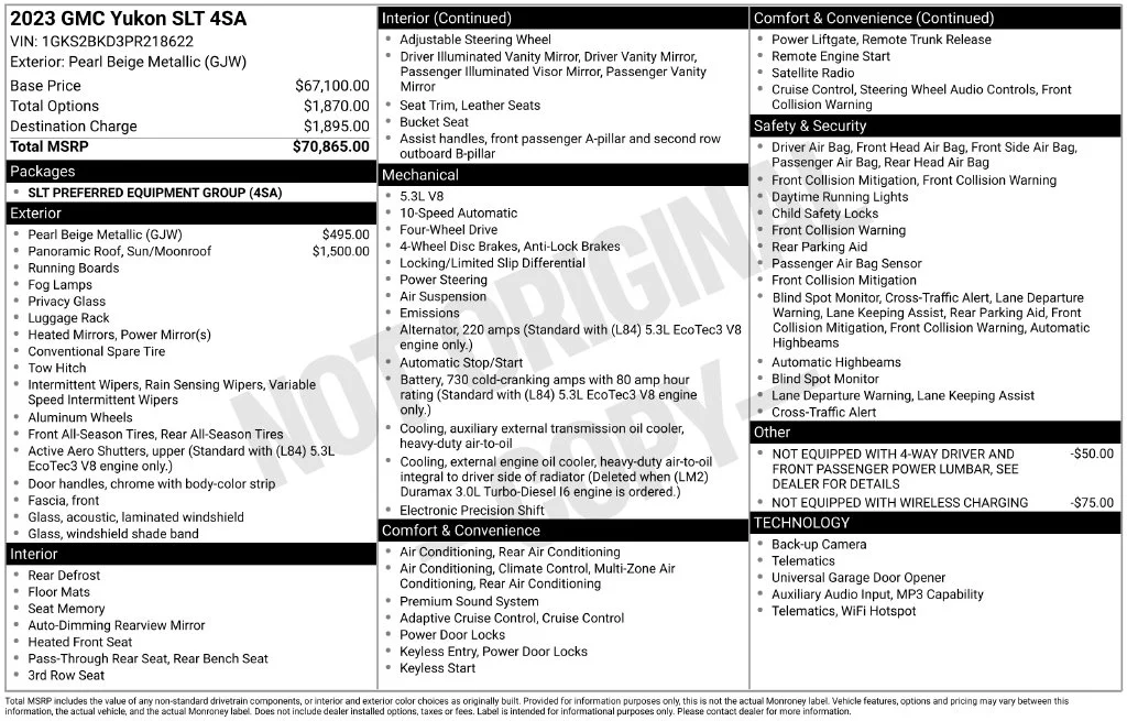 Certified Used 2023 Beige GMC SLT image 55