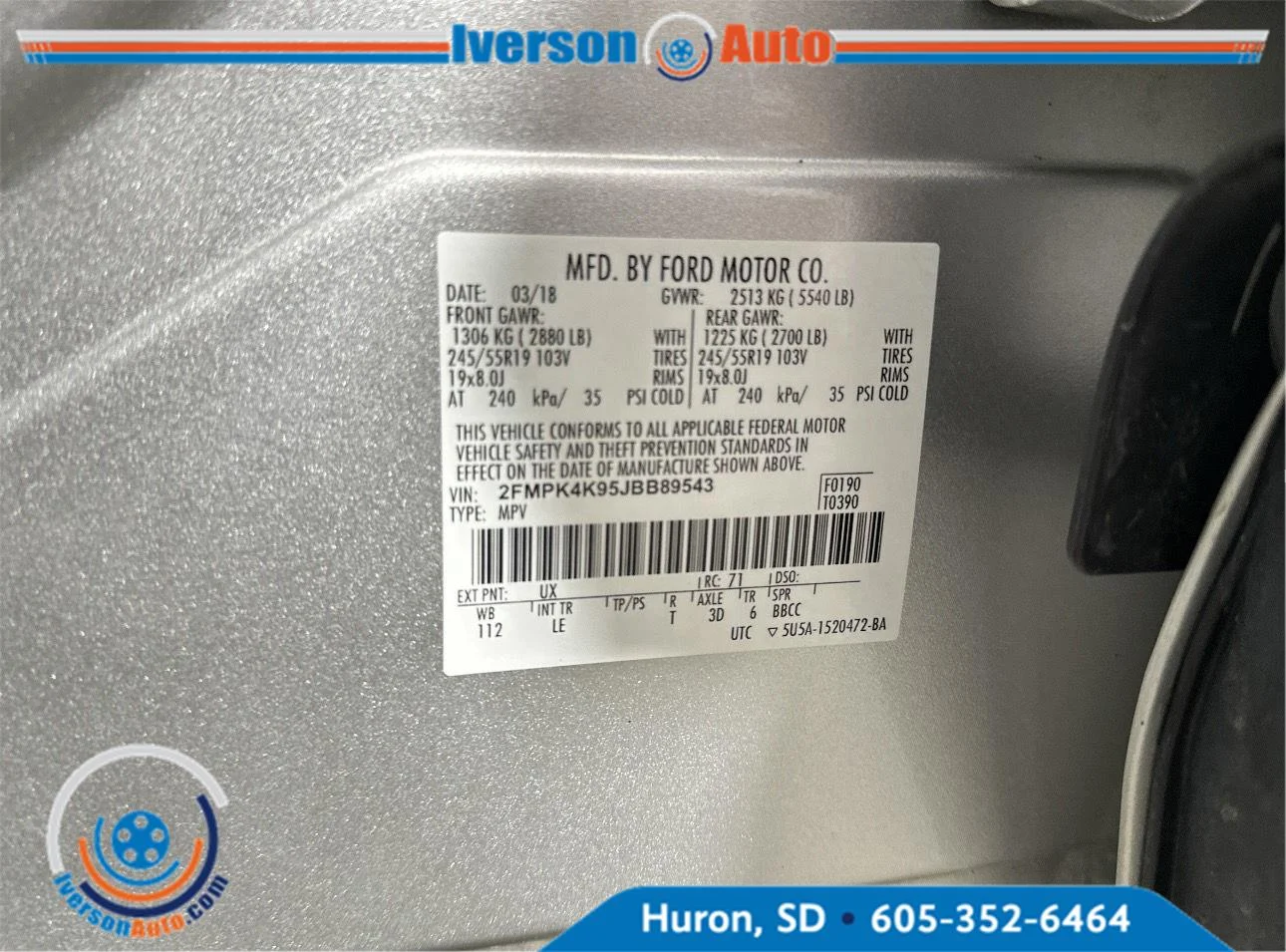 Used 2018 Silver Ford Titanium image 12