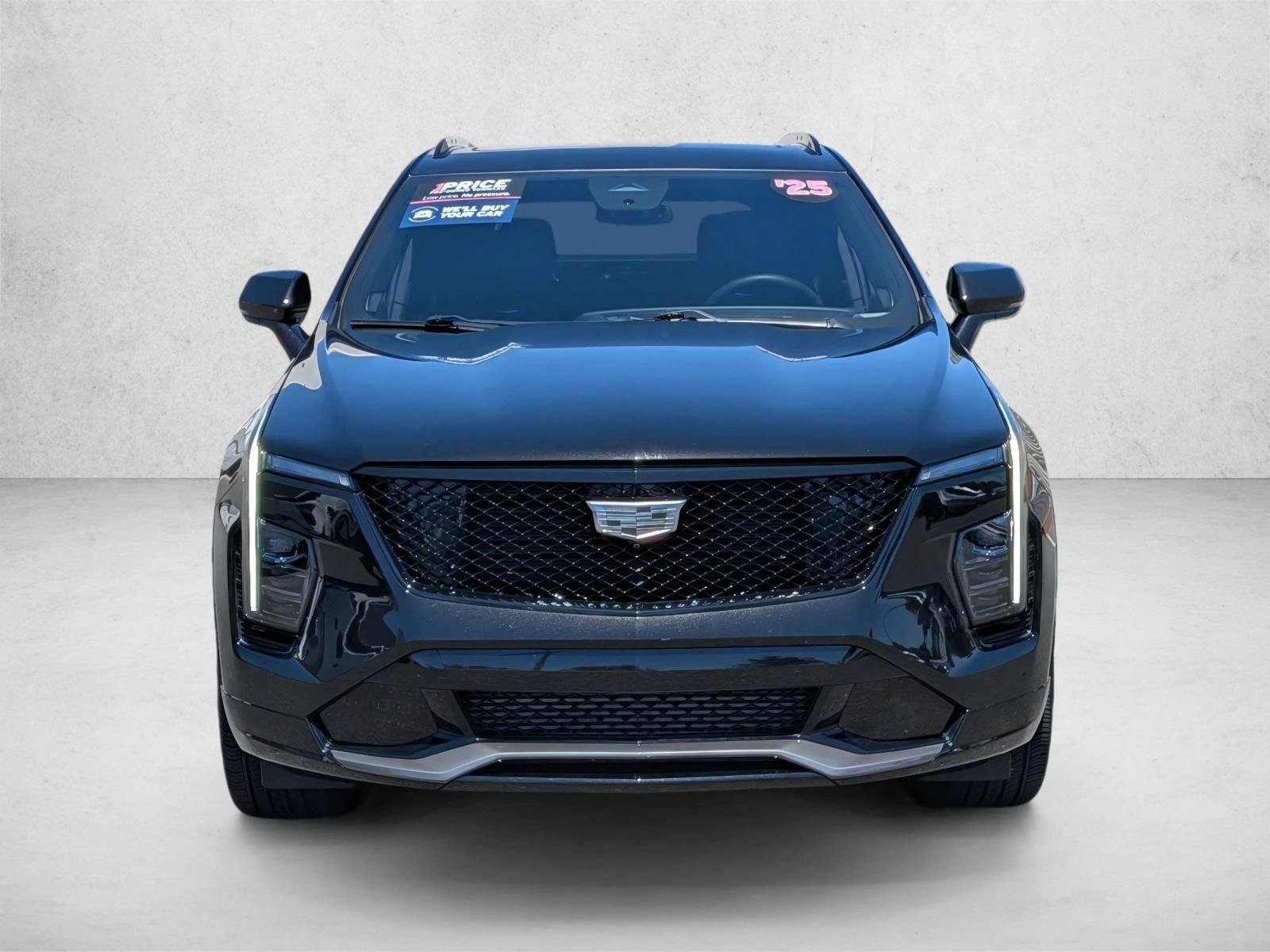 Used 2025 Stellar Black Metallic Cadillac FWD Sport image 2