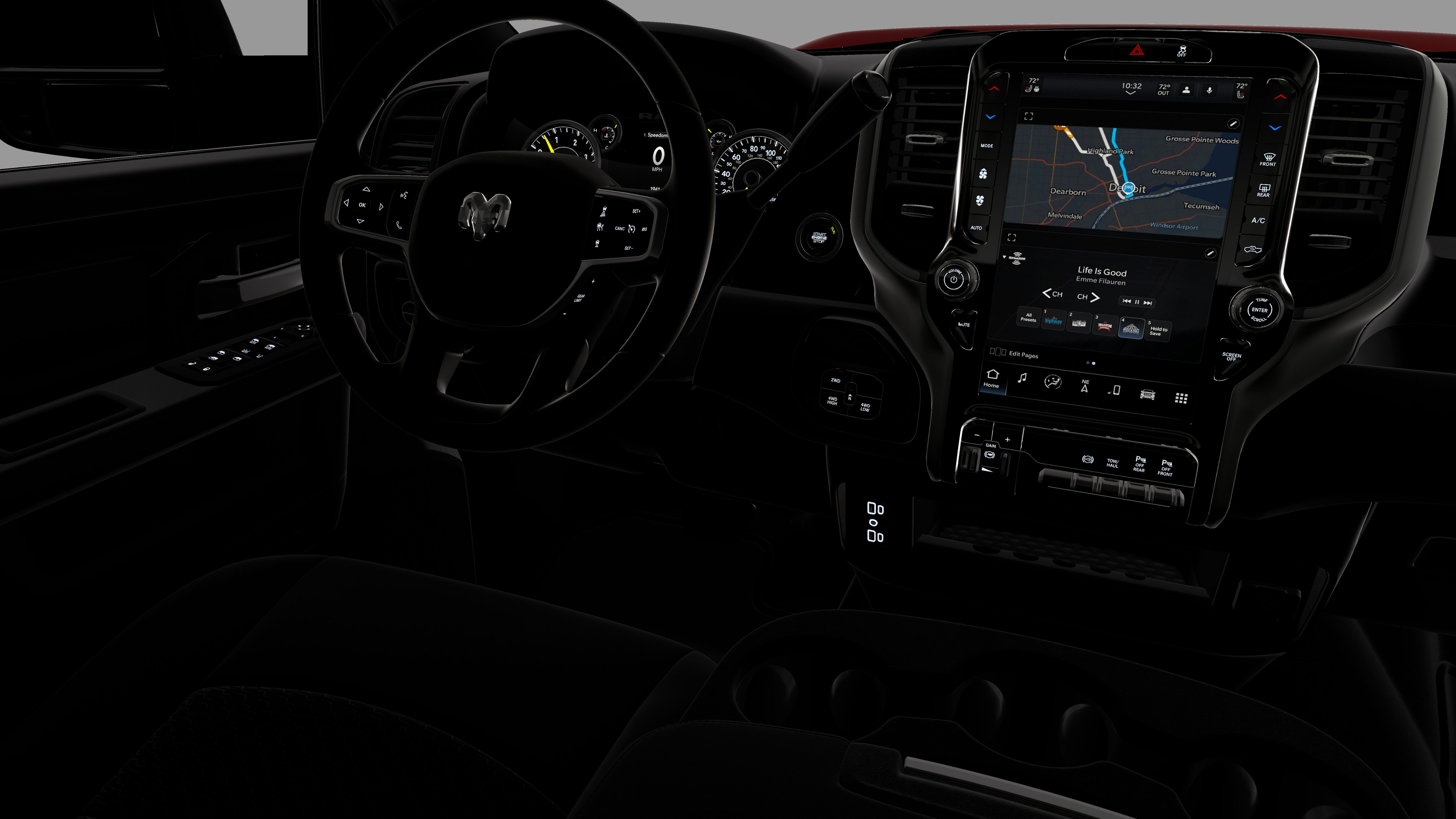 New 2026 Molten Red Pearl-Coat Exterior Paint RAM Black Express image 9