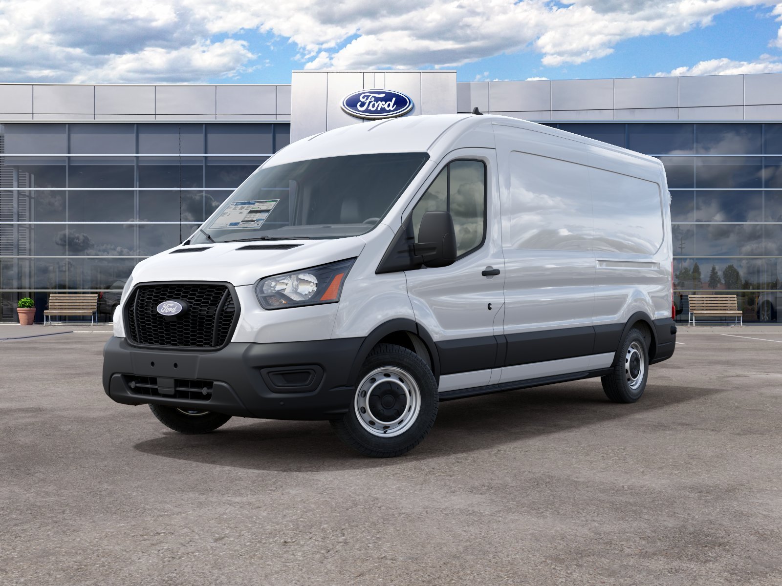 New 2027 Oxford White Ford Cargo Van image 2