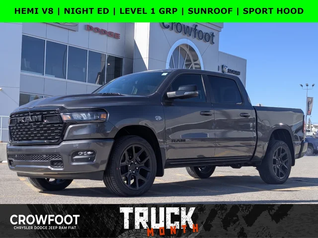 2026 RAM 1500 Sport - - Night Edition -  Lvl 1 Grp - 5.7L Hemi V8 Etorque - Pano Sunroof & More