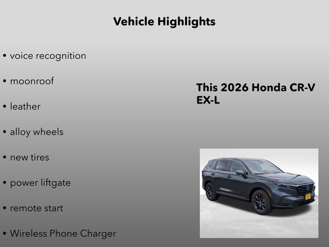 New 2026 Meteorite Gray Metallic Honda EX-L image 15