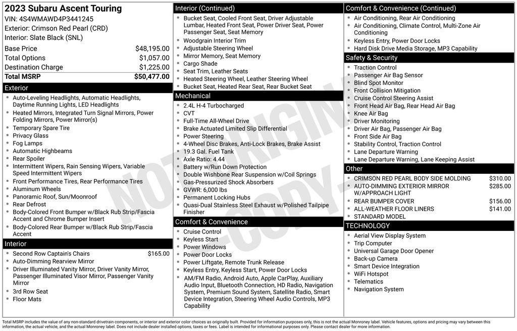 Used 2023 Red Subaru Touring image 26