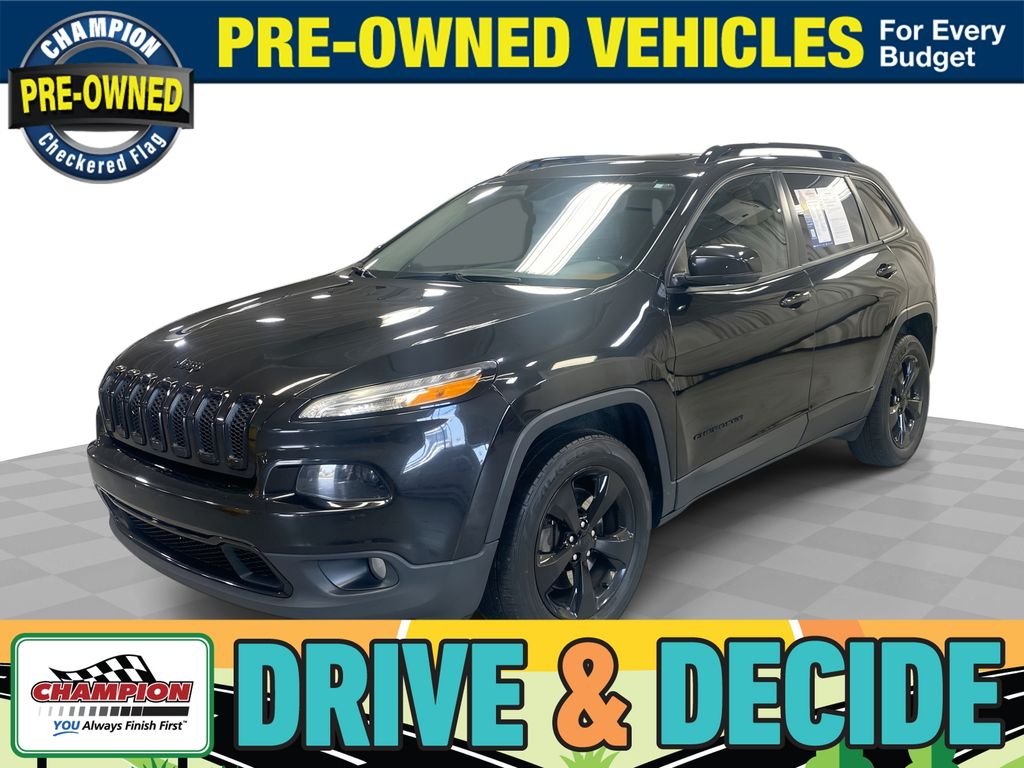 Used 2016 Brilliant Black Crystal Pearlcoat Jeep Limited image 1