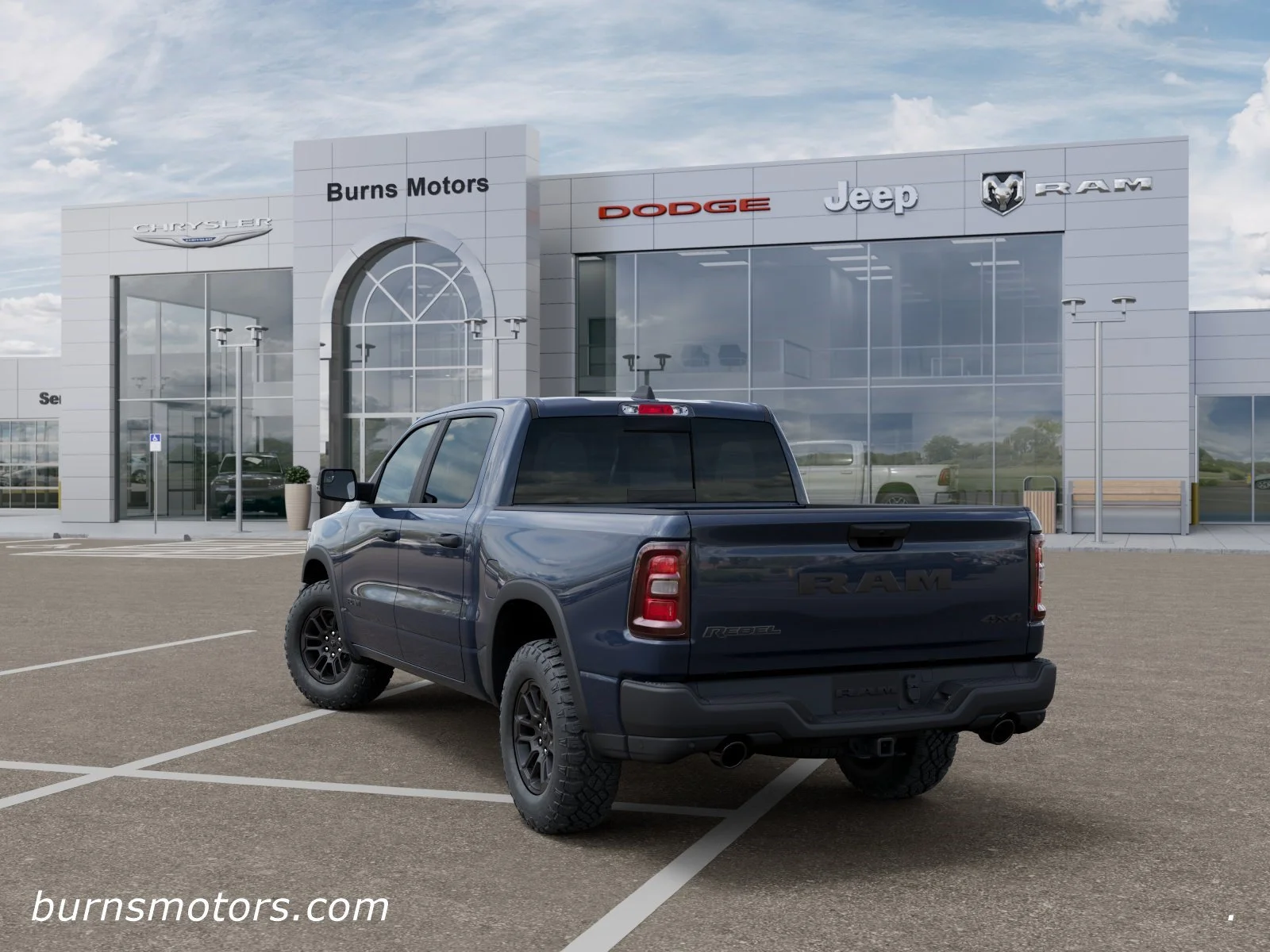 New 2026 Forged Blue Metallic Exterior Paint RAM Rebel image 3