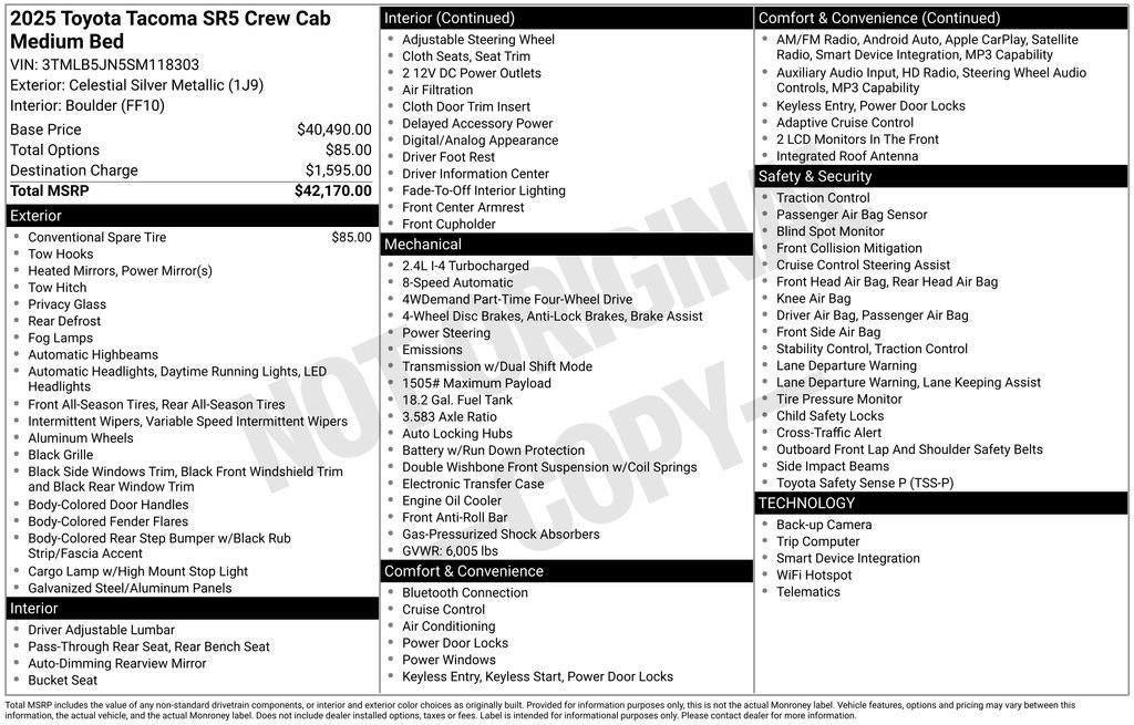 Used 2025 Silver Toyota SR5 image 34