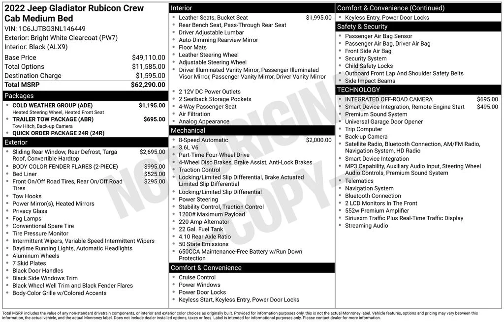 Used 2022 White Jeep Rubicon image 11
