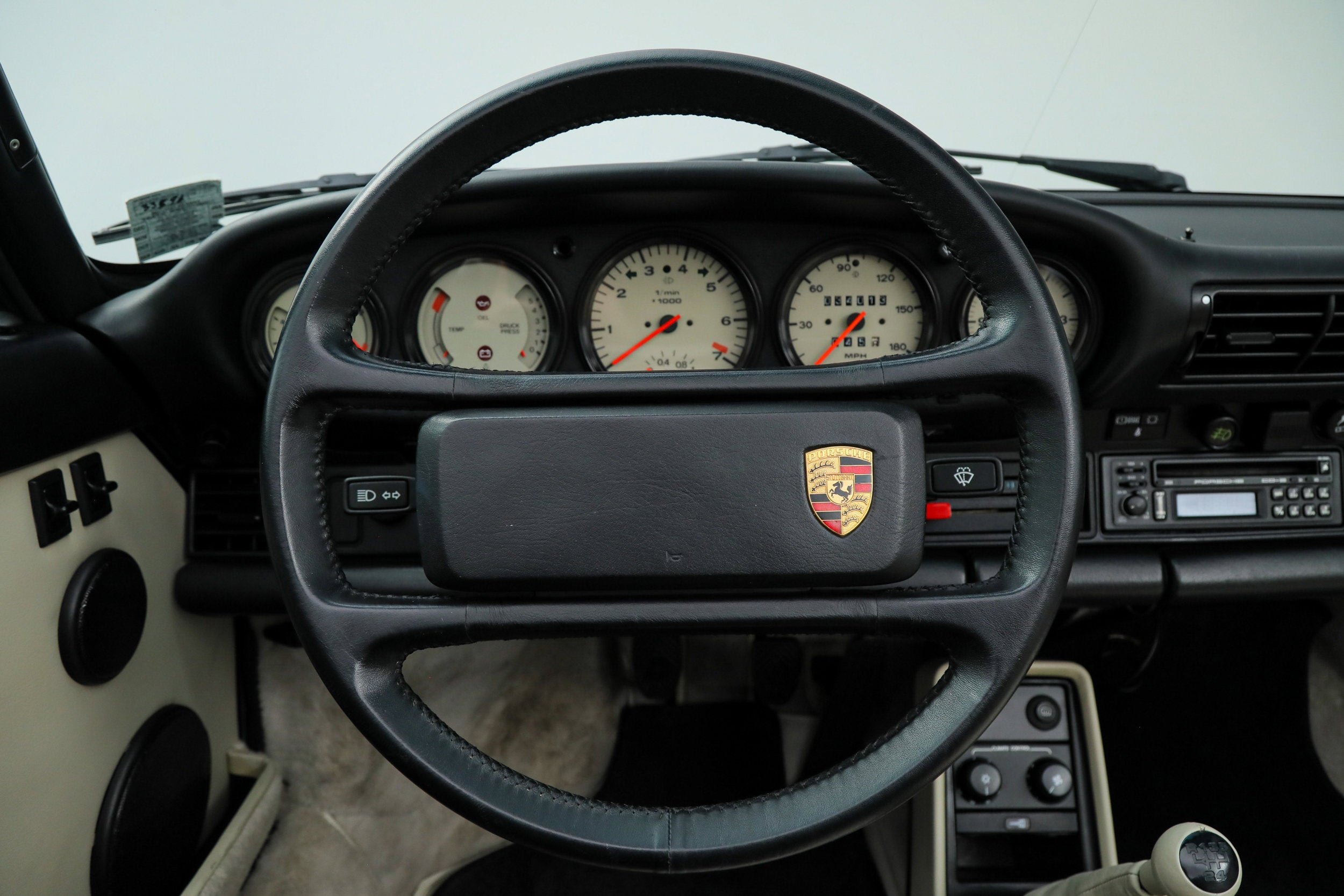 Used 1989 Black Porsche Turbo Cabriolet Slantnose image 45