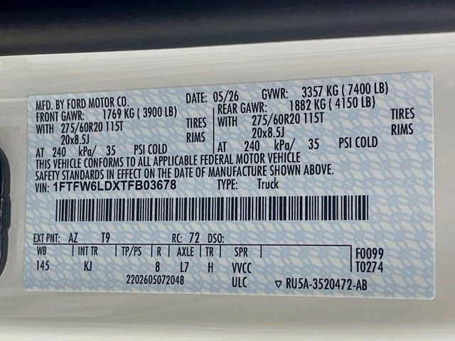 New 2026 Star White Metallic Tri-Coat Ford King Ranch image 34