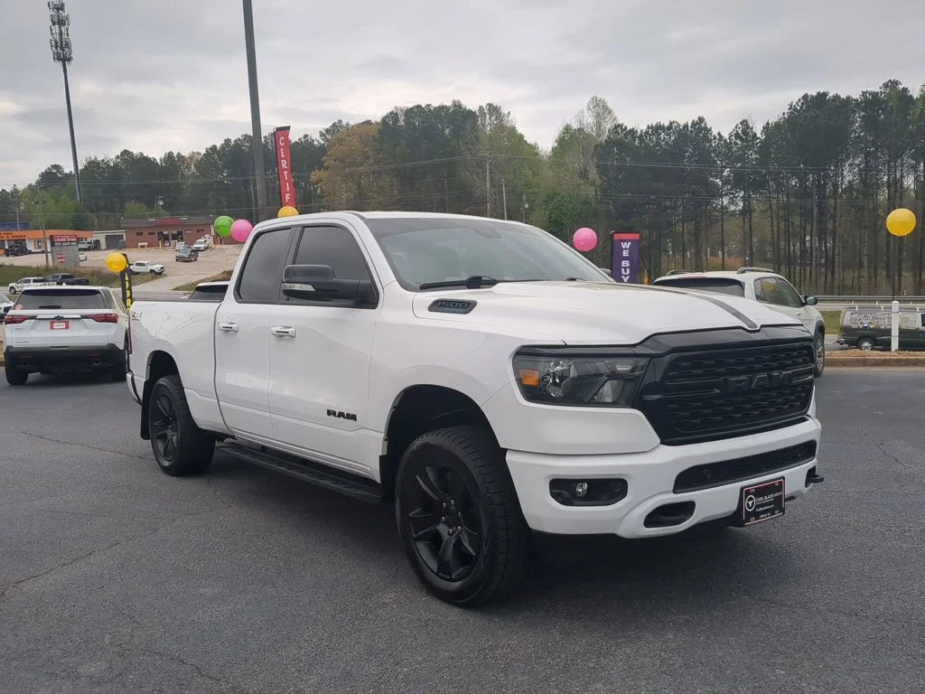 Used 2022 Bright White Clearcoat Ram Big Horn image 3