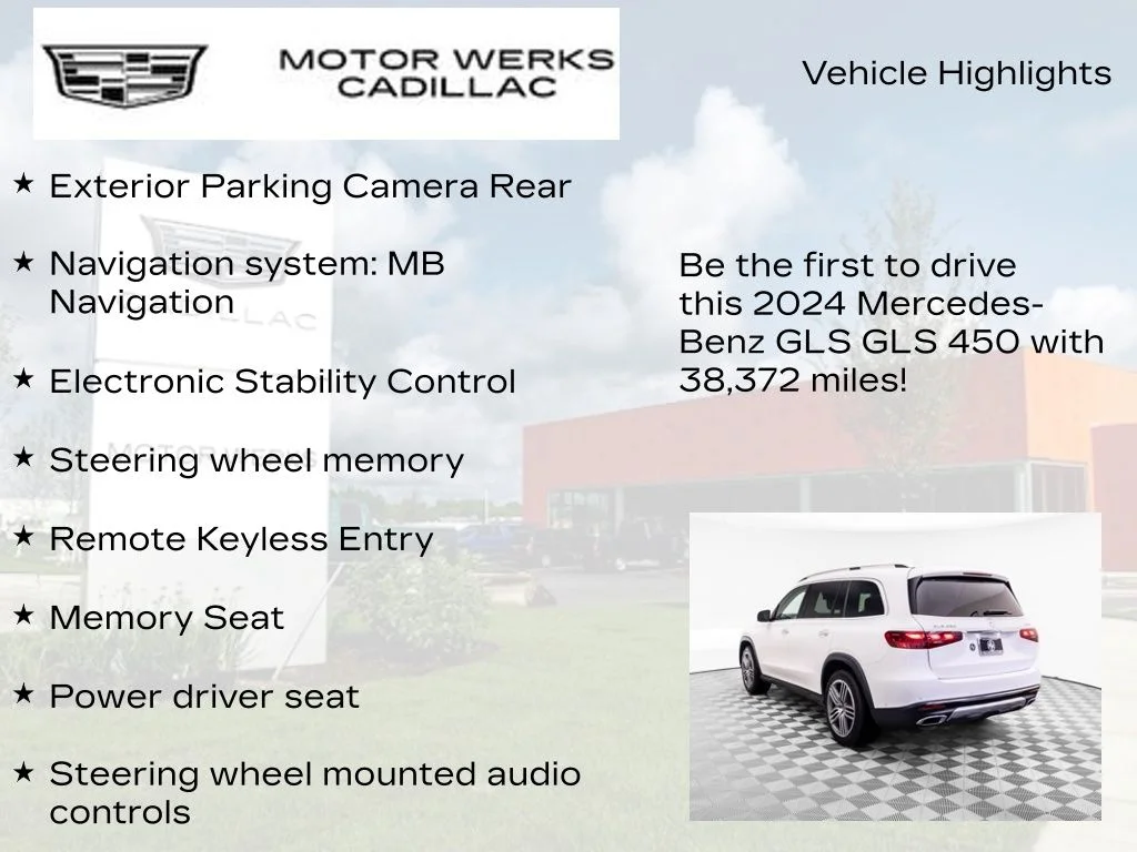 Used 2024 White Mercedes-Benz GLS 450 image 12