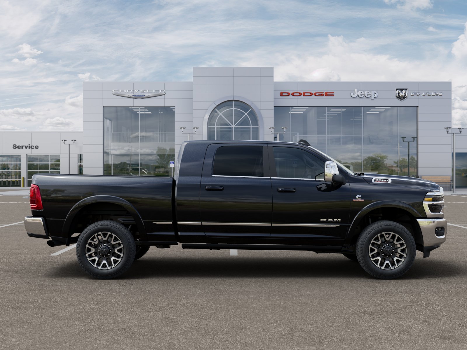 New 2025 Diamond Black Crystal Pearl-Coat Exterior Paint RAM Limited image 49