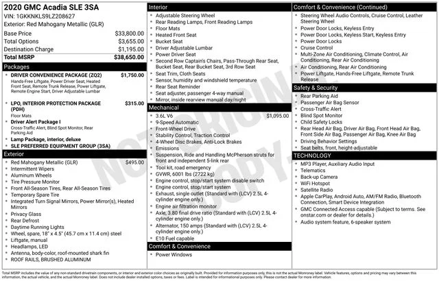 Used 2020 Red GMC SLE image 5