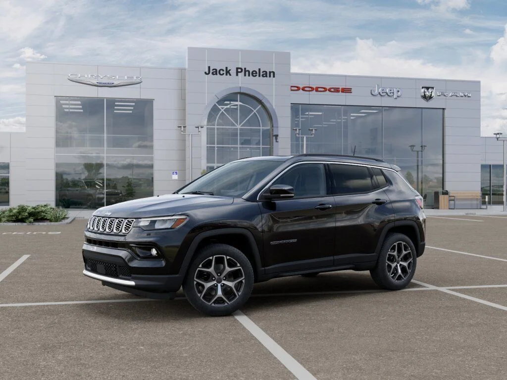 New 2026 Diamond Black Crystal Pearlcoat Jeep Limited image 2