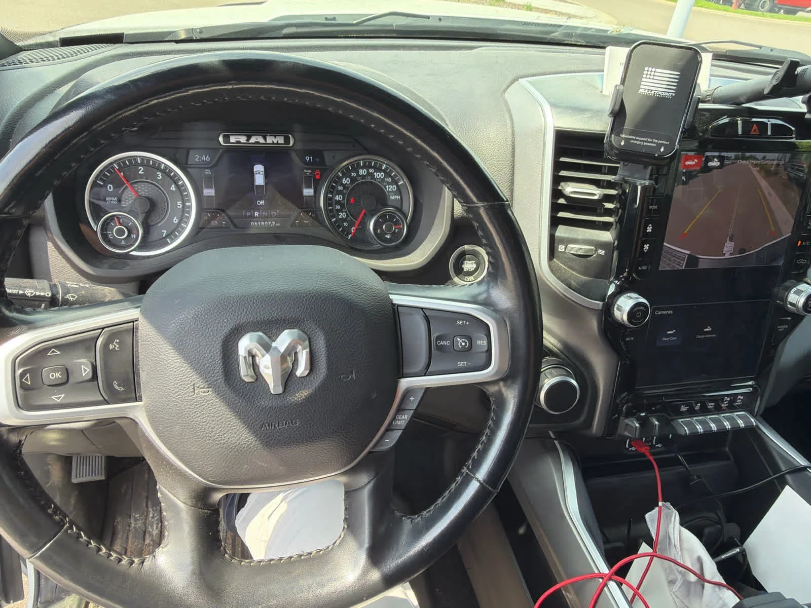 Used 2023 Bright White Clearcoat Ram Big Horn image 6