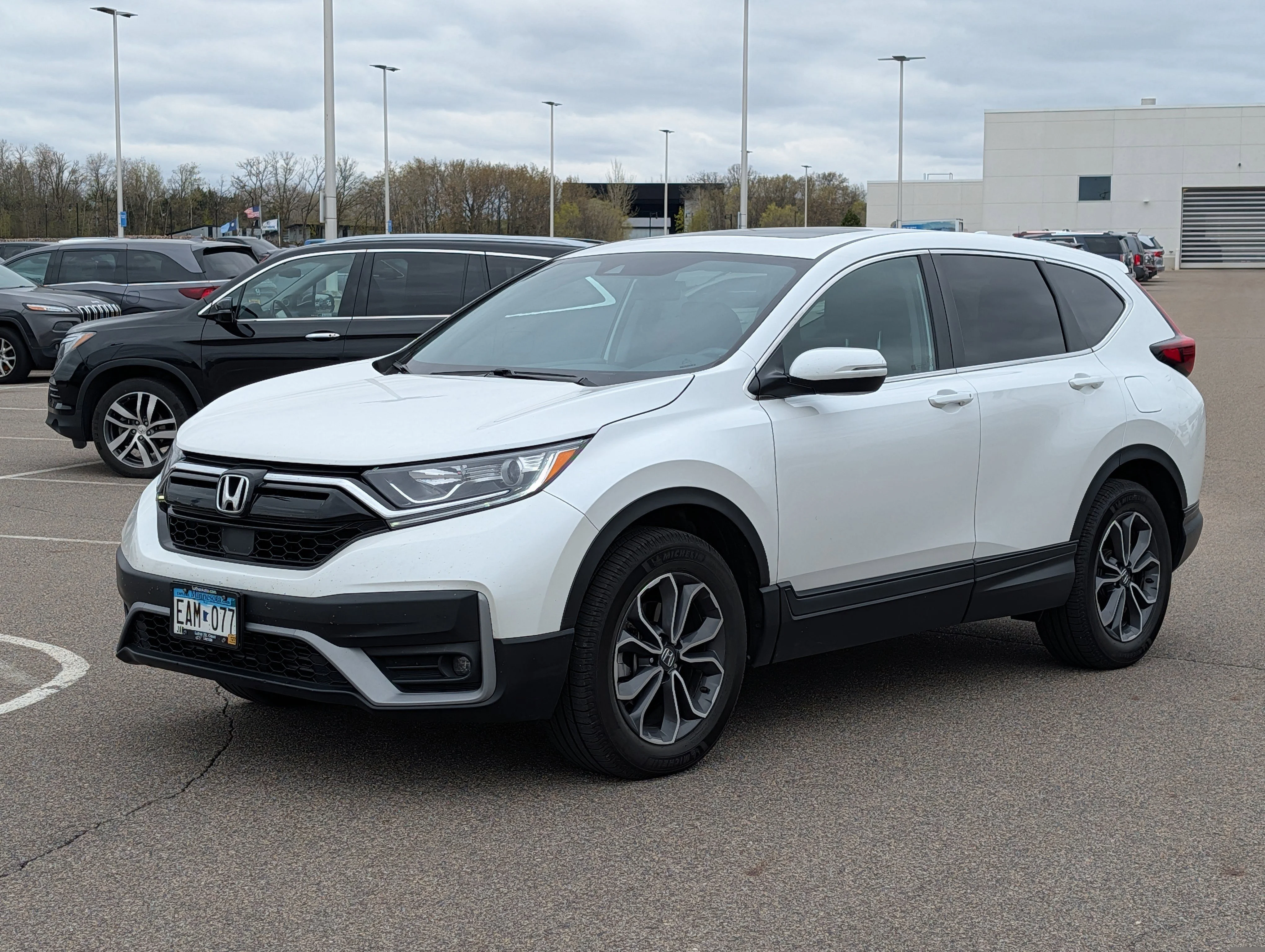 Used 2020 Honda CR-V EX-L with VIN 5J6RW2H88LL003799 for sale in Waite Park, Minnesota