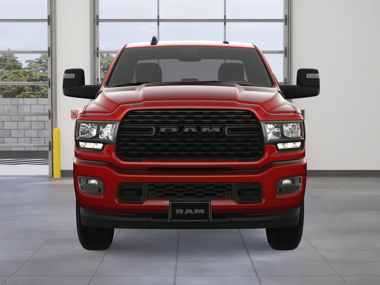 New 2024 Flame Red Clear-Coat Exterior Paint RAM Big Horn image 37