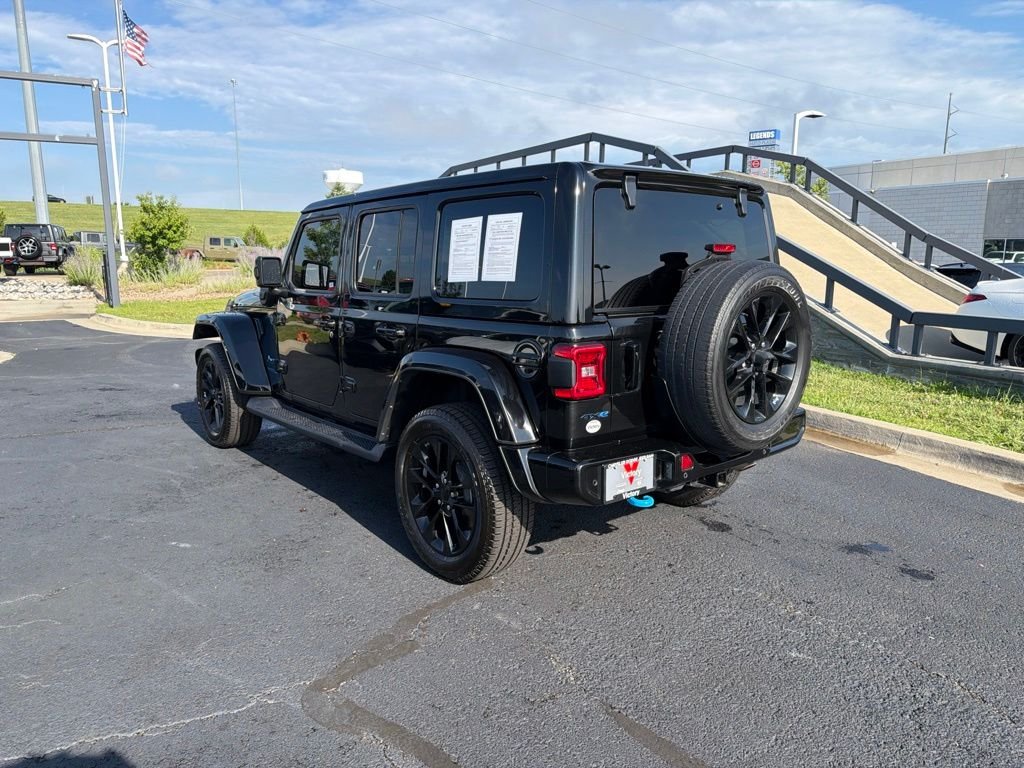 Used 2021 Black Jeep Unlimited Sahara 4xe image 5