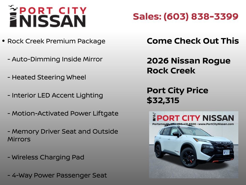 New 2026 Everest White Pearl TriCoat Nissan Rock Creek® image 9