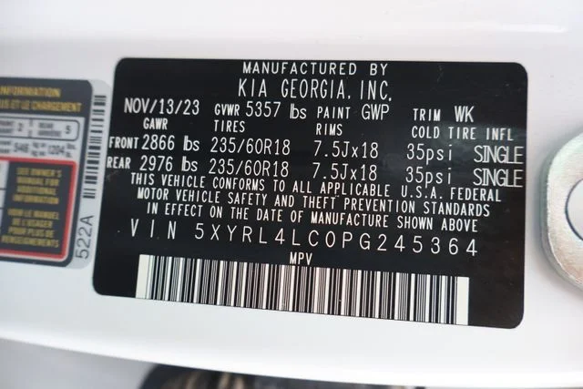 Used 2023 Glacial White Pearl Kia S image 41