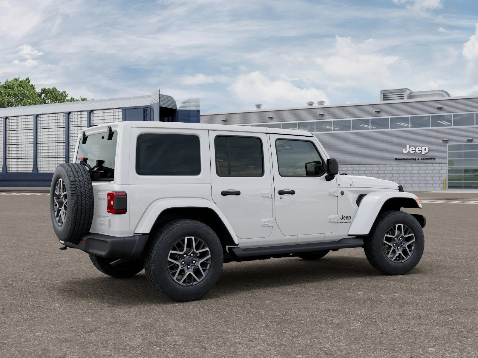 New 2026 Bright White Clear-Coat Exterior Paint Jeep Sahara IN-TRANSIT image 30