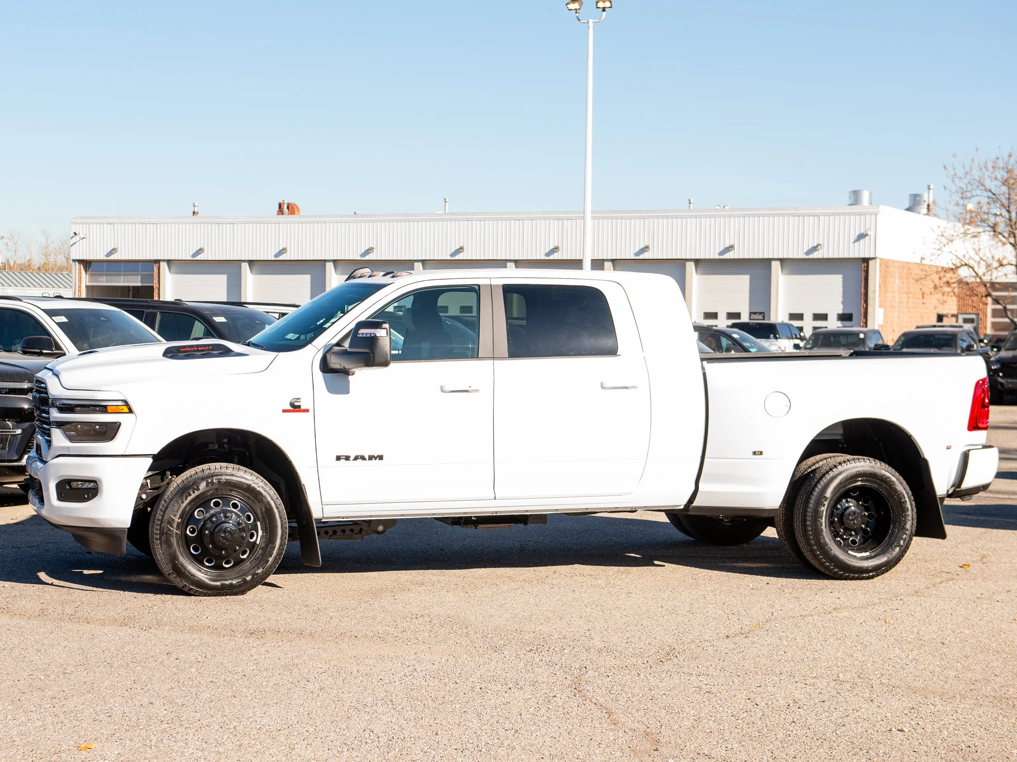 New 2027 White RAM Laramie Night* Mega Cab 4x4, Towing Tech Group, Heated/Ventilated Leather, Remote Start image 2