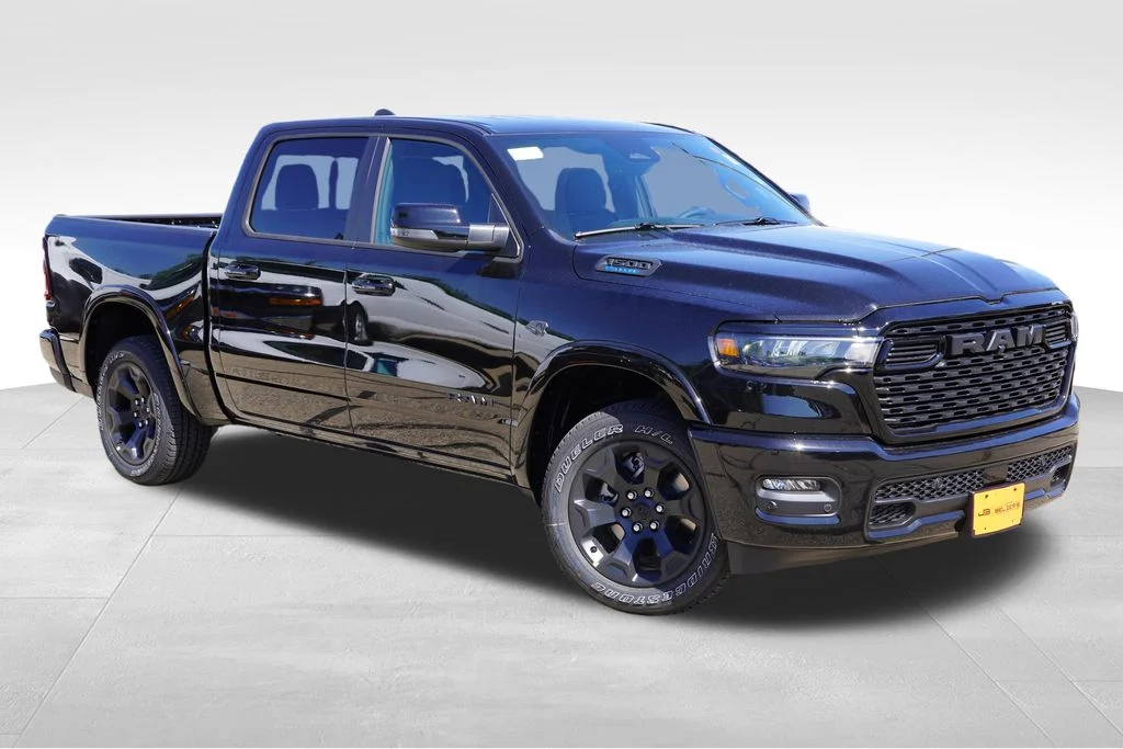 New 2027 Diamond Black Crystal Pearl-Coat Exterior Paint RAM Big Horn image 1