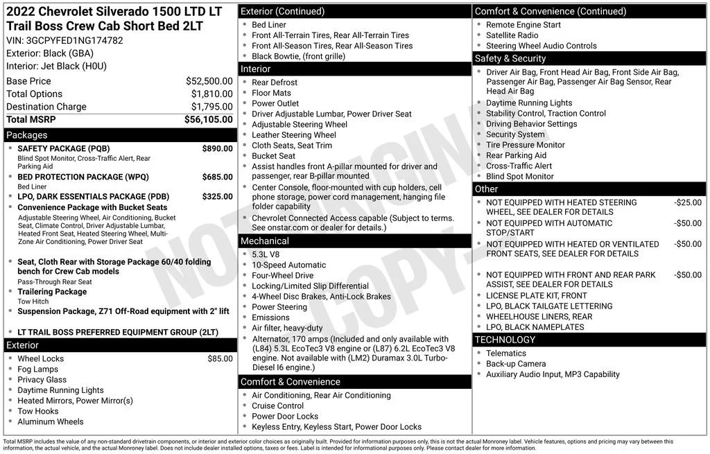 2022 Chevrolet Silverado 1500 LT Trail Boss 4X4 Crew Cab Short Box's photo