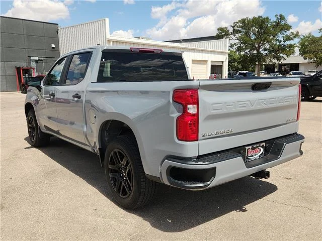 Used 2025 Gray Chevrolet Custom 4x2 Crew Cab 5.75 ft. box 147.4 in. WB image 3
