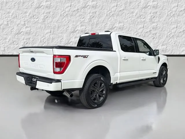 Used 2023 White Metallic Ford LARIAT image 3