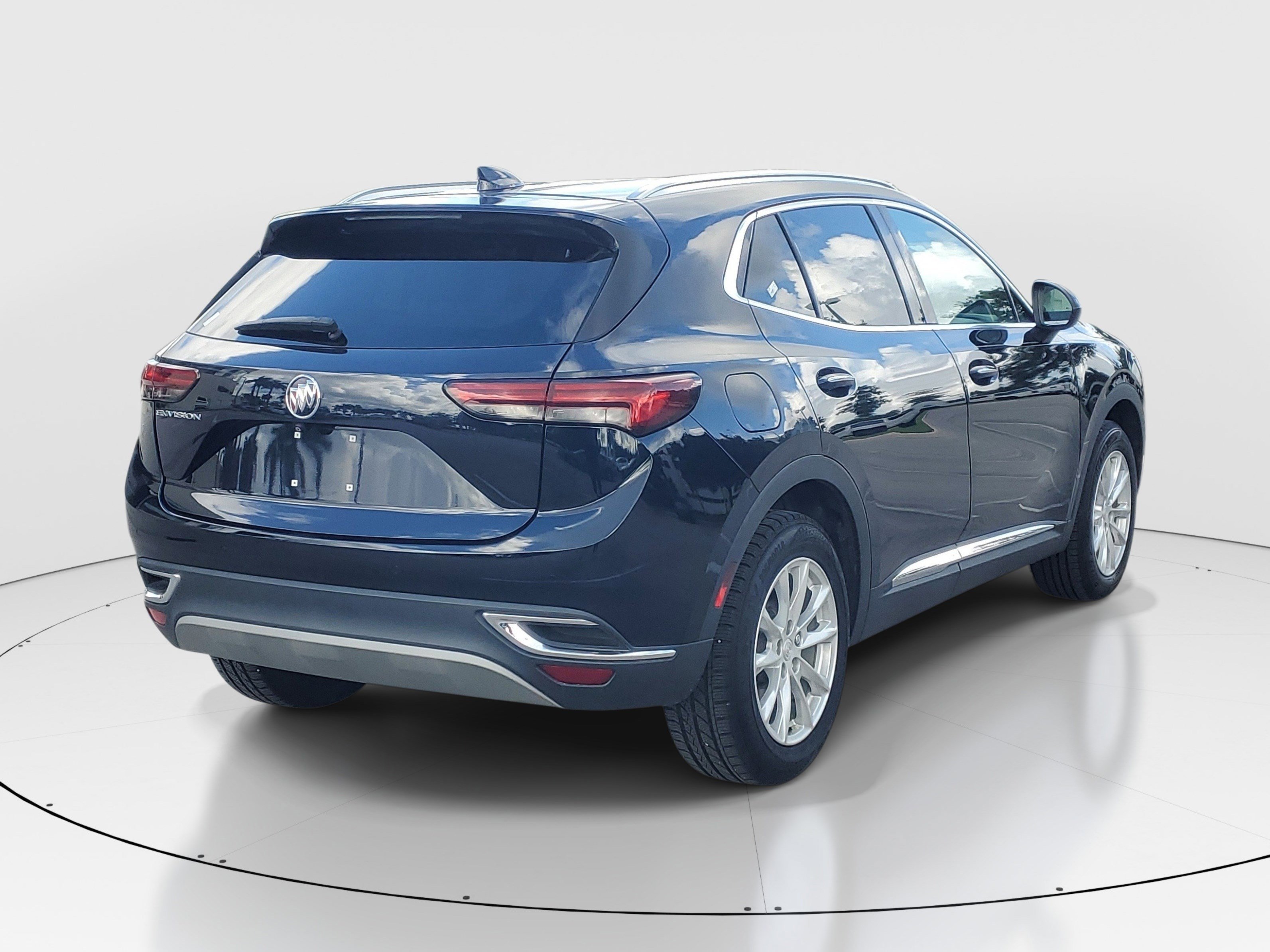 Used 2021 Dark Moon Blue Metallic Buick Preferred image 3