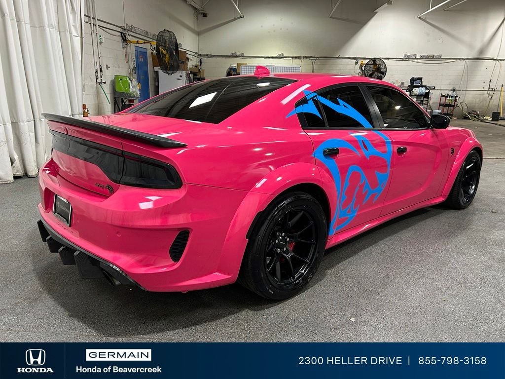 Used 2022 Pink Wrap w/ Blue accent (Octane Red Pearlcoat) Dodge SRT Hellcat Redeye Widebody image 8