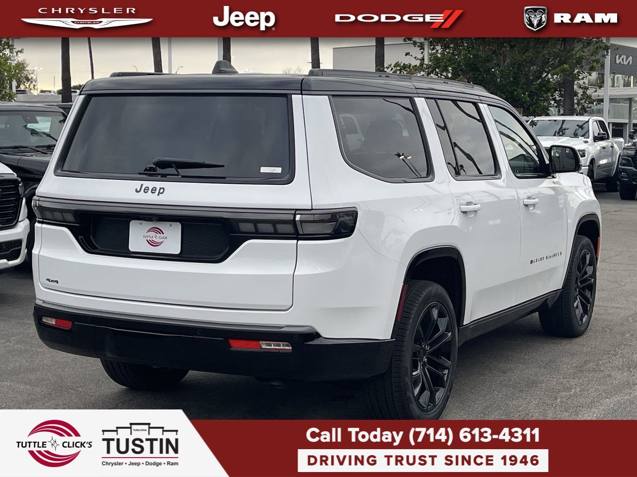 New 2026 Bright White Clearcoat Jeep Summit Obsidian image 6