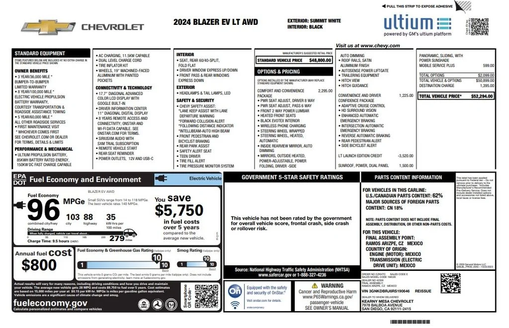 Certified Used 2024 White Chevrolet LT image 4