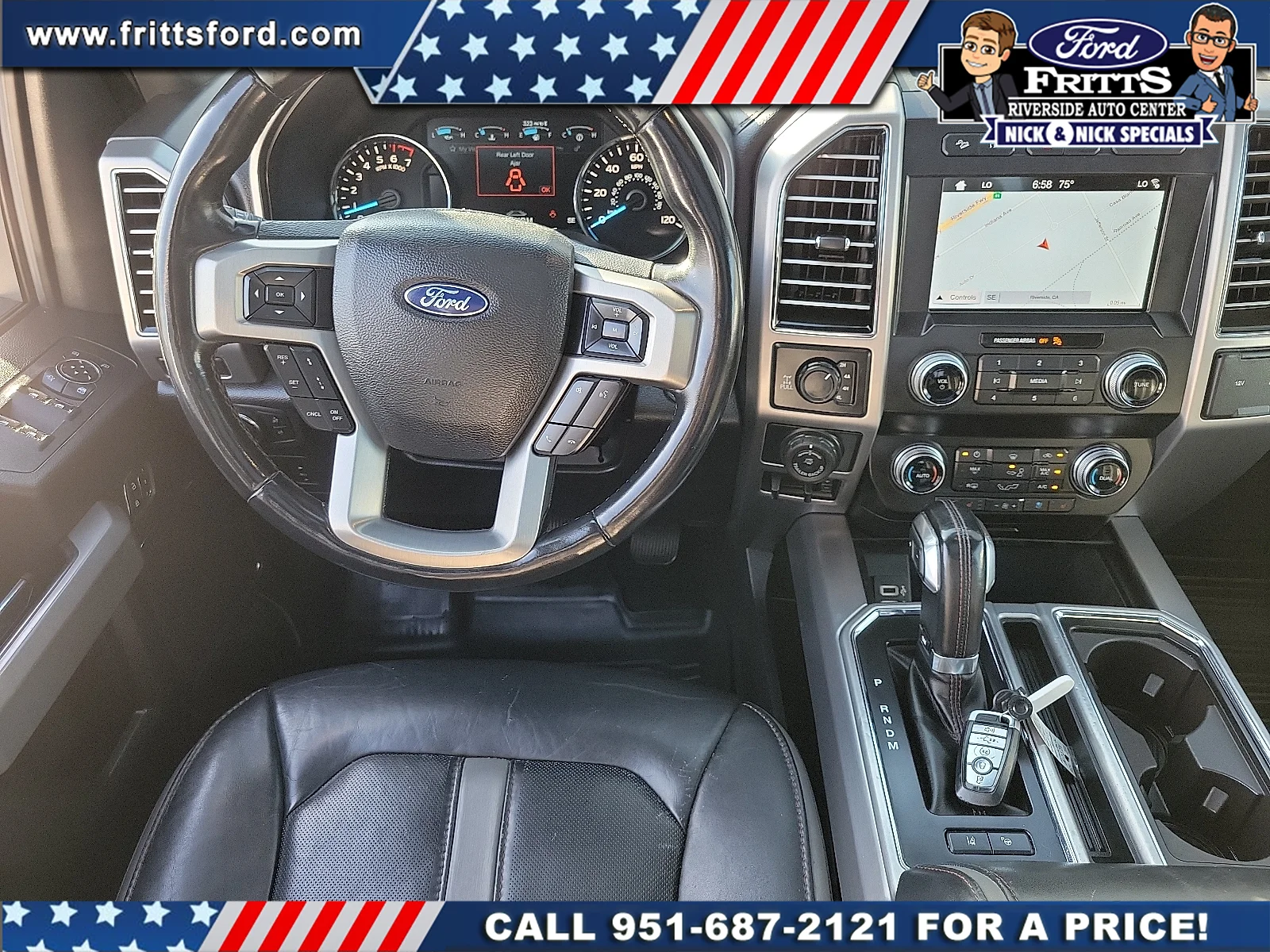 Certified Used 2019 White Platinum Clearcoat Metallic Ford Platinum image 5