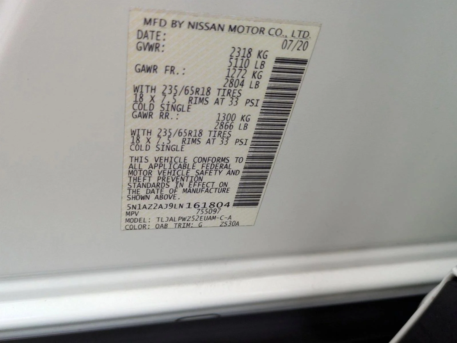 Used 2020 Pearl White Tricoat Nissan S image 23
