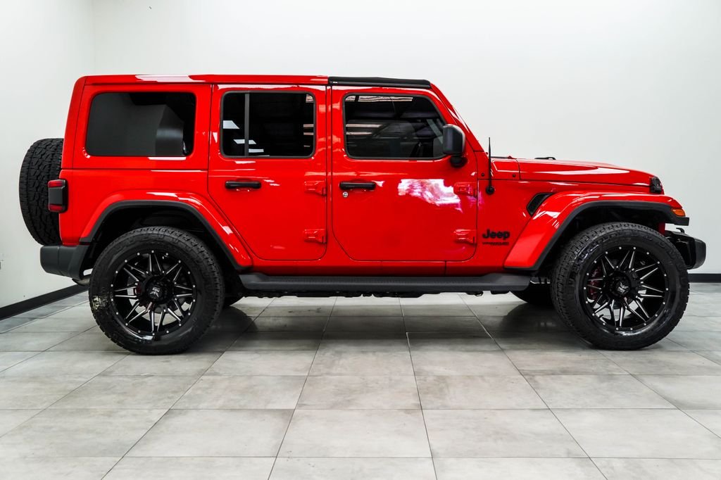 Used 2021 Red Jeep Unlimited Sahara Altitude image 7