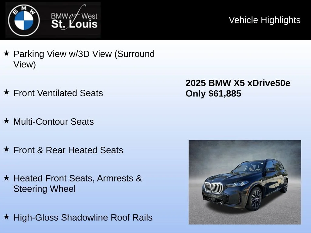 Used 2025 Black BMW xDrive50e image 31