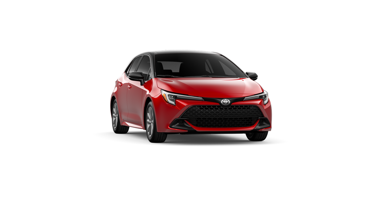 New 2027 Finish Line Red with Black roof Toyota SE image 16