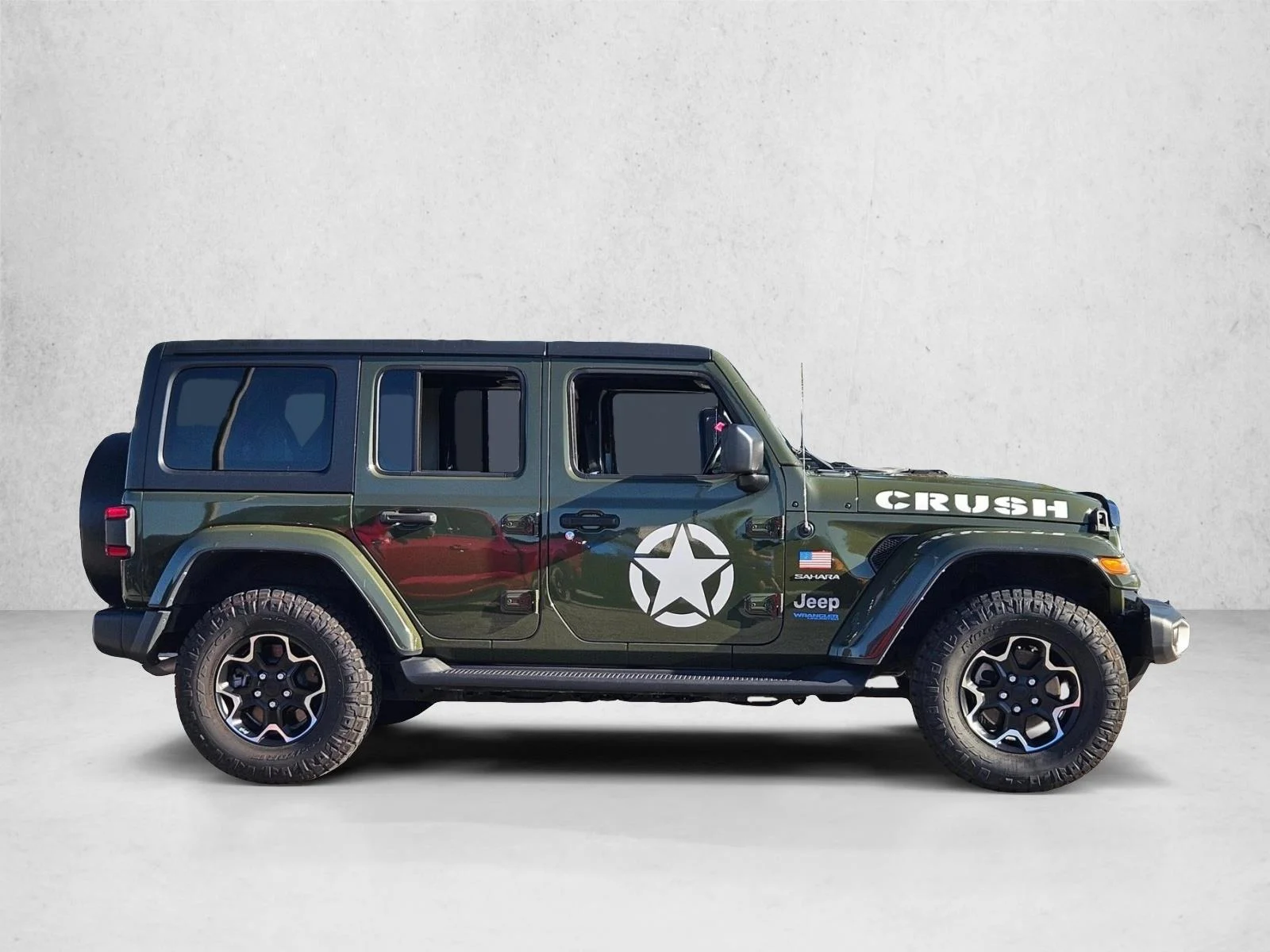 Used 2021 Sarge Green Clearcoat Jeep Unlimited Sahara image 4