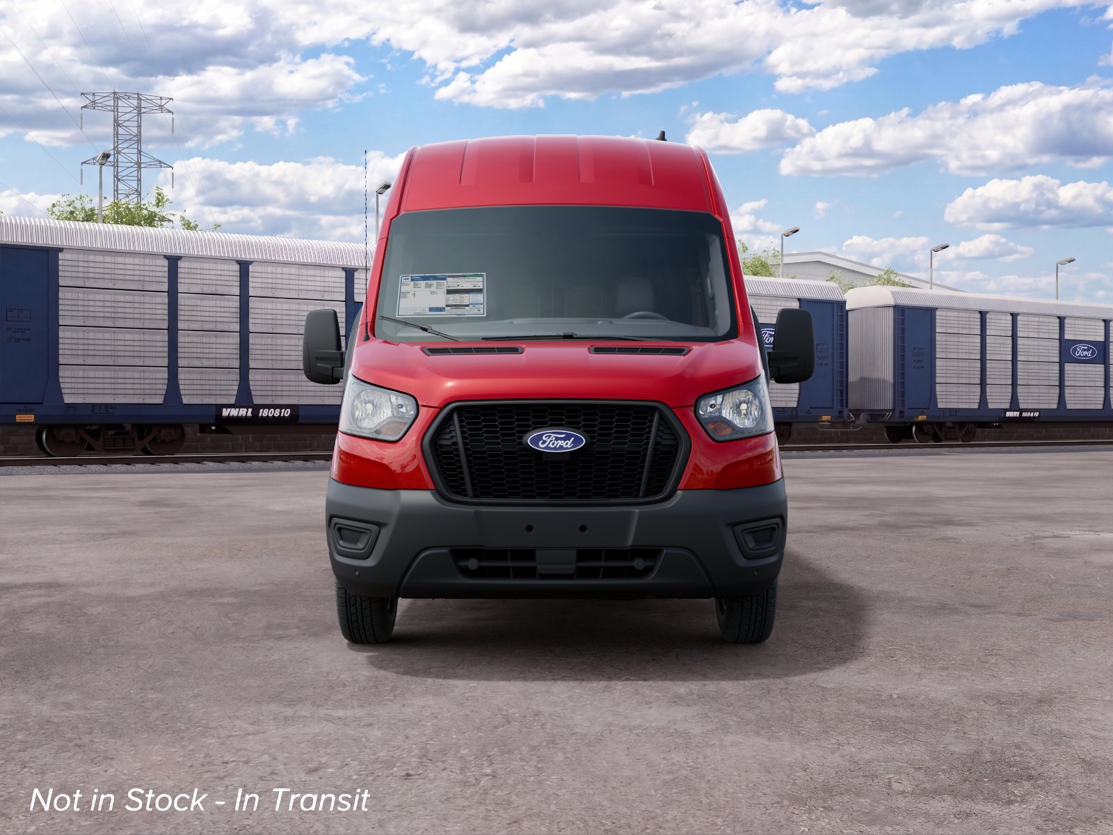 New 2027 Race Red Ford Cargo Van image 3