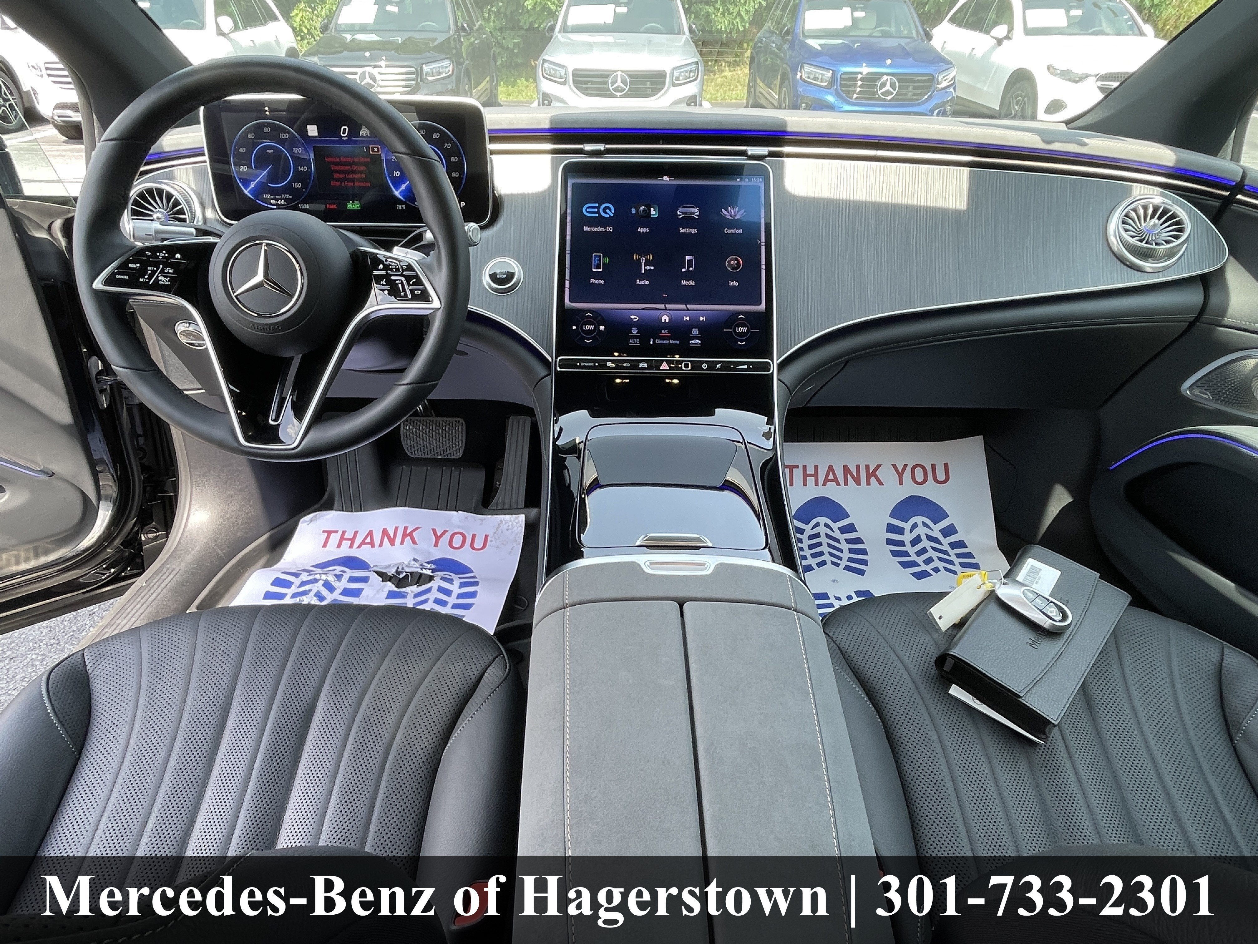 Certified Used 2023 Obsidian Black Metallic Mercedes-Benz EQS 450 4MATIC® Sedan image 6