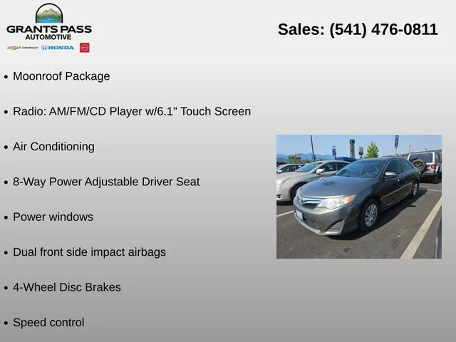 Used 2012 Cypress Pearl Toyota LE image 5
