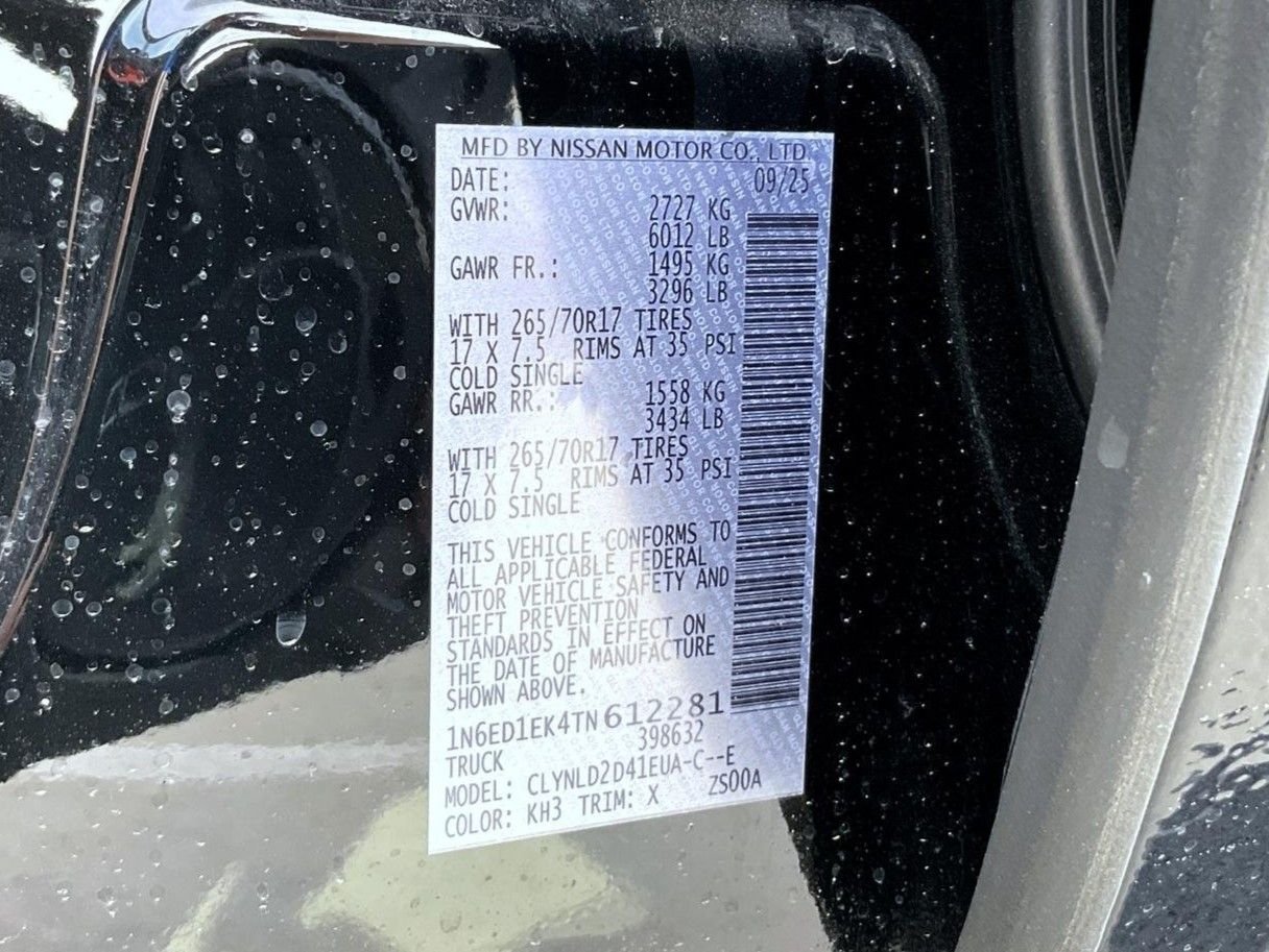 New 2026 Black Nissan PRO-4X image 26