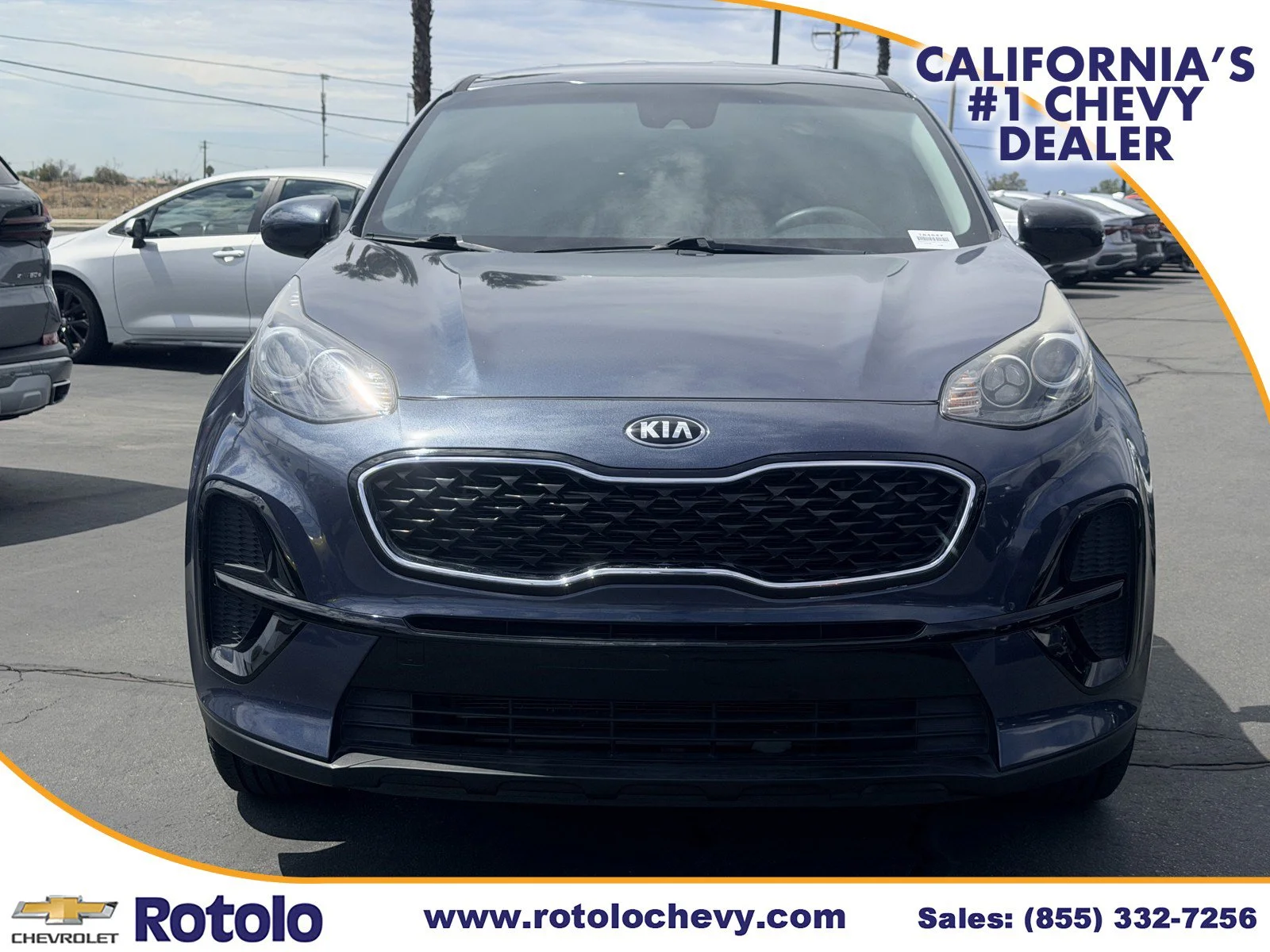 Used 2021 Pacific Blue Kia LX image 2