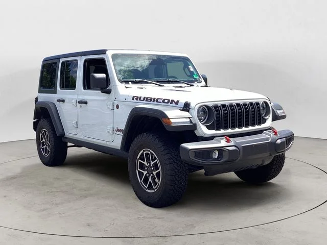 Used 2025 Bright White Clearcoat Jeep Rubicon image 7